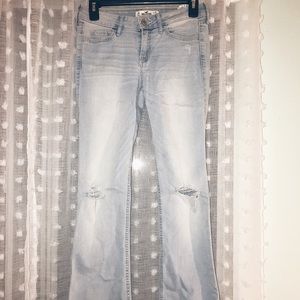 Hollister Bootcut Jeans in Light Wash/ 1S